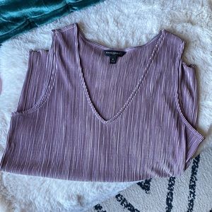 Banana Republic pleated mauve top